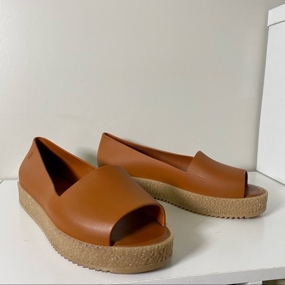 Melissa Shoes Melissa Puzzle Ad Platform Flatform Flats Brown